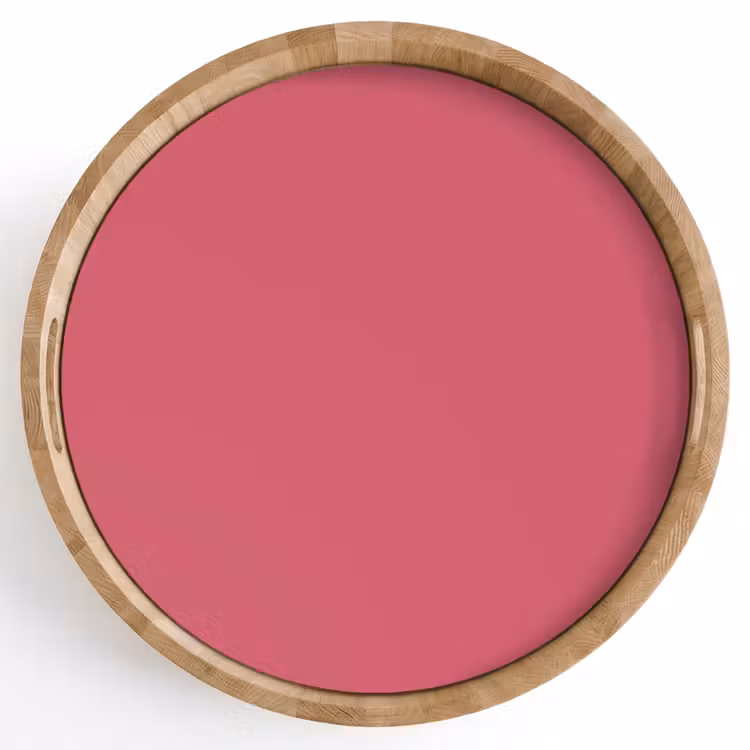 Crimson - Rose - Roze Dienblad Rond middel 914 -z3d_shopping