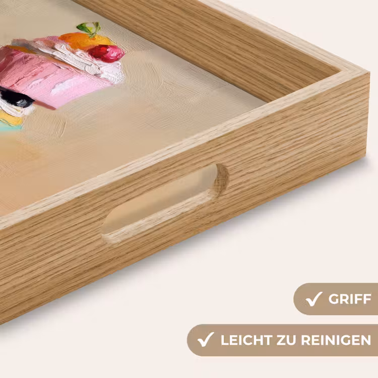Cupcakes - Gestapeld - Kleurrijk - Fruit Dienblad Rechthoek middel -USP_HandgreepDE