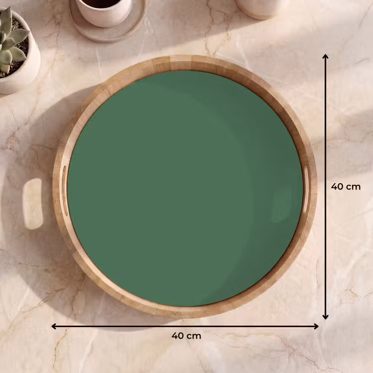 Deep - Sagewood - Groen Dienblad Rond middel 914 -USP_Formaat