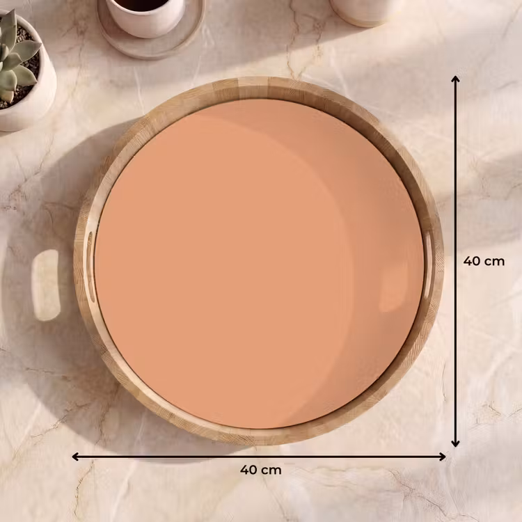 Desert - Coral - Koraal Dienblad Rond middel 914 -USP_Formaat