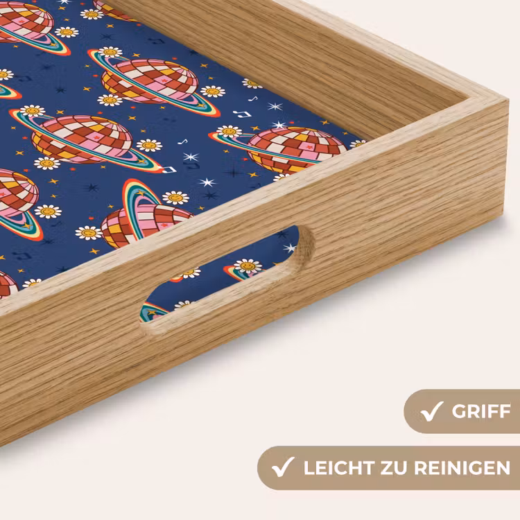Disco - Blauw - Patroon Dienblad Rechthoek middel 911 -USP_HandgreepDE