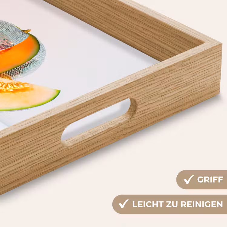 Disco - Discobal - Meloen - Pastel Dienblad Rechthoek middel -USP_HandgreepDE
