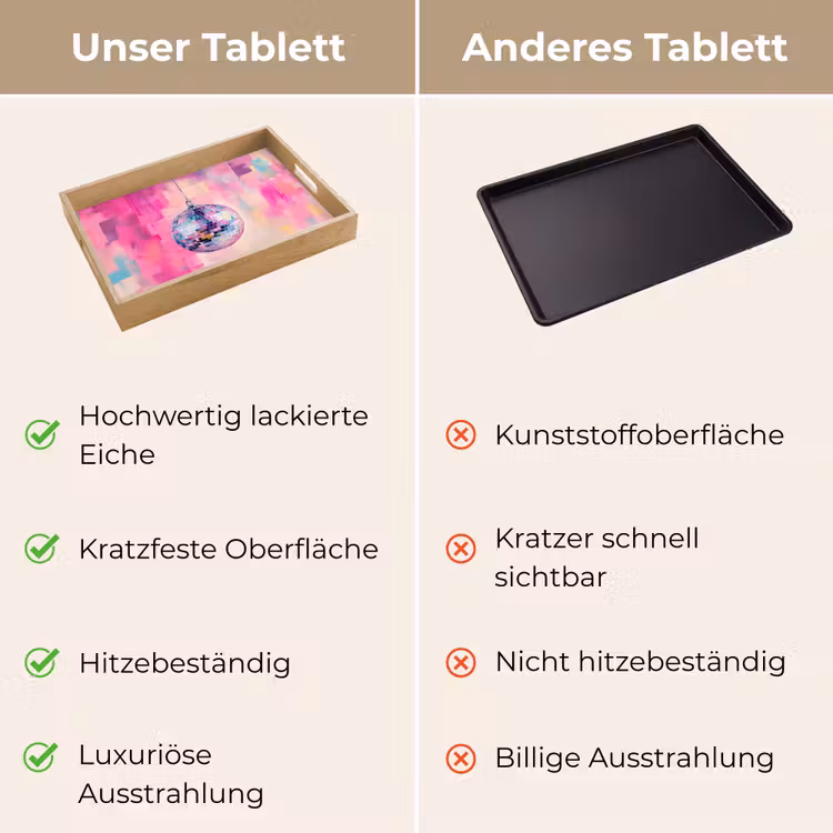 Discobal - Pink - Verf Dienblad Rechthoek middel -USP_VergelijkingDE