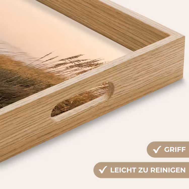 Duinlandschap - Zonsondergang - Strand Dienblad Rechthoek middel -USP_HandgreepDE