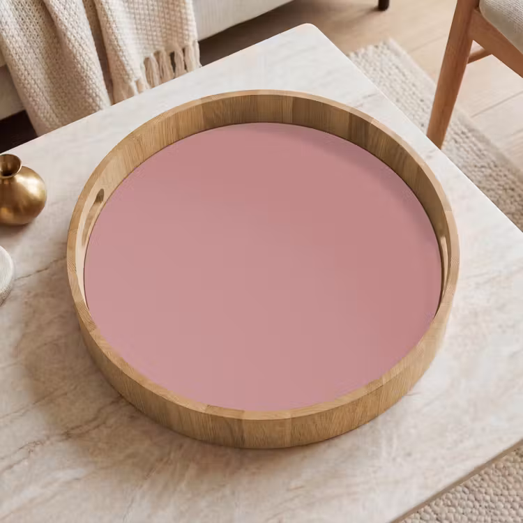 Dusty - Rose - Roze Dienblad Rond middel 914 -sfeer1