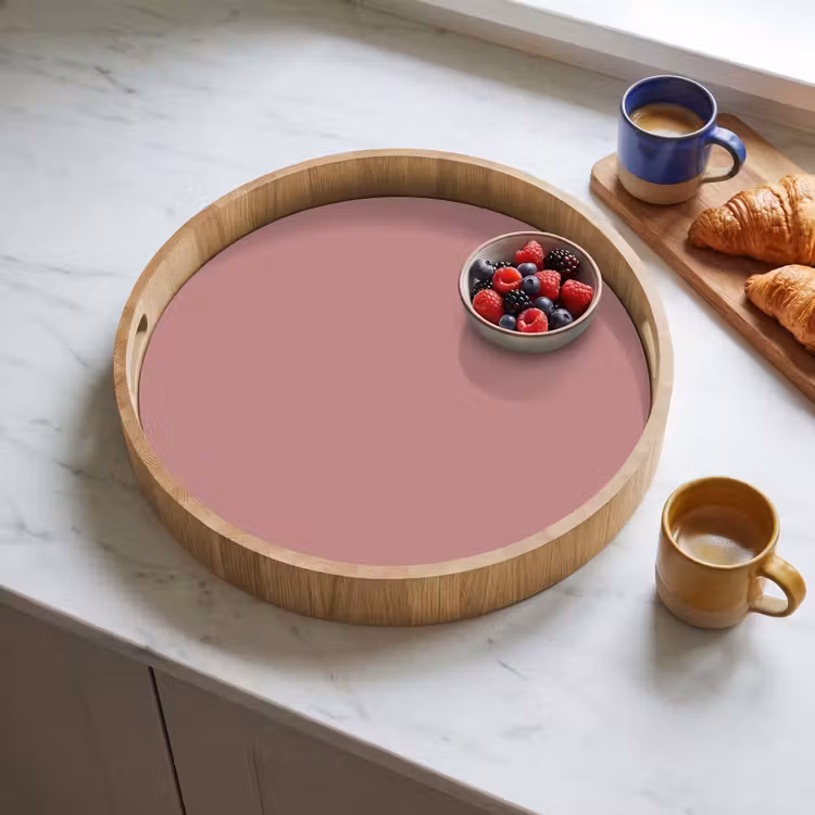Dusty - Rose - Roze Dienblad Rond middel 914 -sfeer2