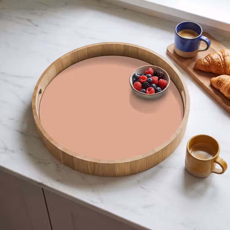 Dusty - Rose - Roze Dienblad Rond middel 914 -sfeer2
