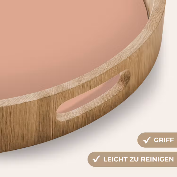 Dusty - Rose - Roze Dienblad Rond middel 914 -USP_HandgreepDE