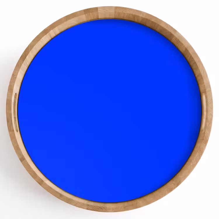 Electric - Blue - Blauw Dienblad Rond middel 914 -z3d_shopping