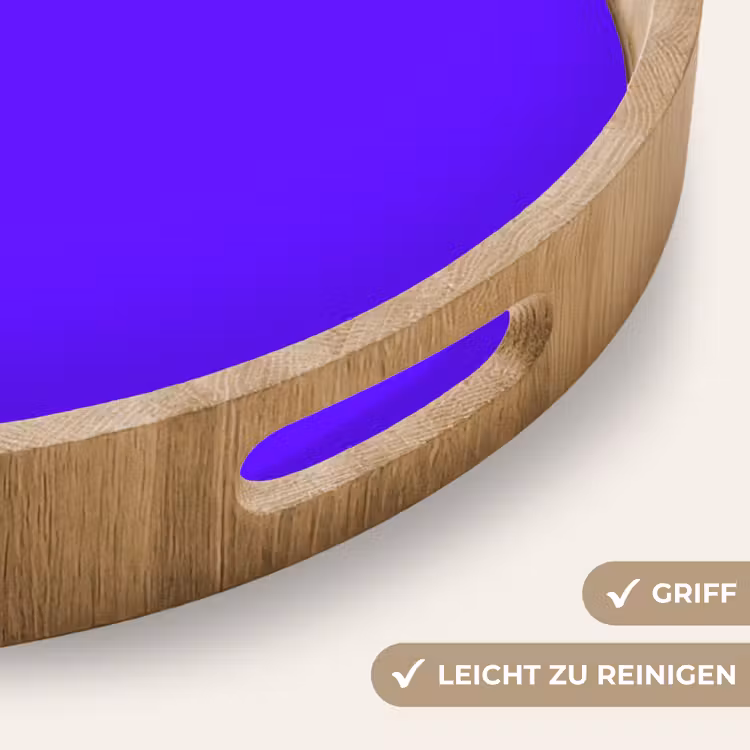Electric - Indigo - Paars Dienblad Rond middel 914 -USP_HandgreepDE