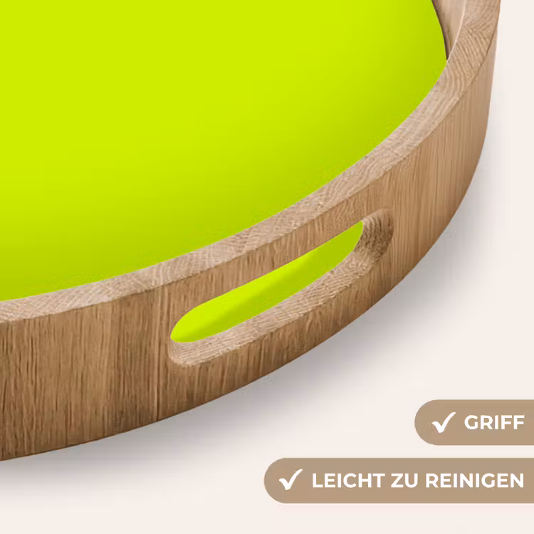 Electric - Lemon - Geel Dienblad Rond middel 914 -USP_HandgreepDE
