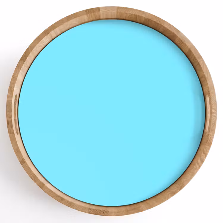 Electric - Cyan - Blauw Dienblad Rond middel 914 -z3d_shopping