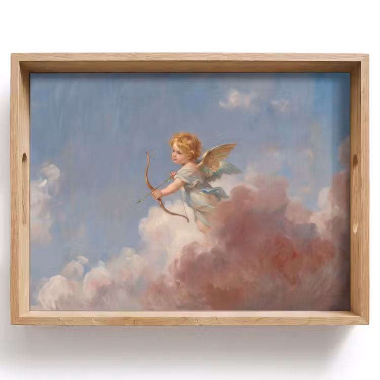 Engel - Pijl en boog - Mythologie - Klassiek Dienblad Rechthoek middel -z3d_shopping