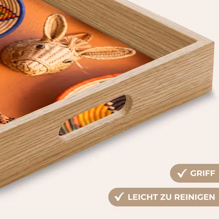 Tablett - Essen – Farbenfroh – Kultur - Eten - Kleurrijk - Cultuur Dienblad Rechthoek middel