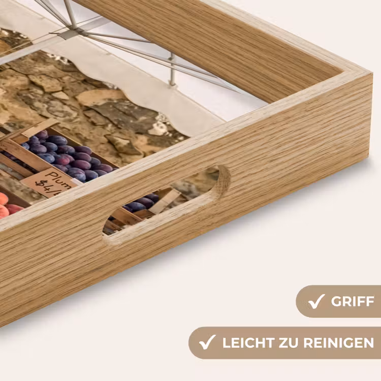Tablett - Essen – Markt – Frisch - Eten - Markt - Vers Dienblad Rechthoek middel