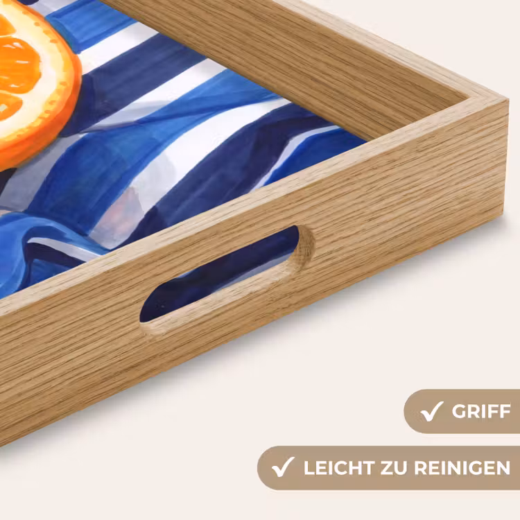 Tablett - Essen – Obst – Orange - Eten - Fruit - Oranje Dienblad Rechthoek middel