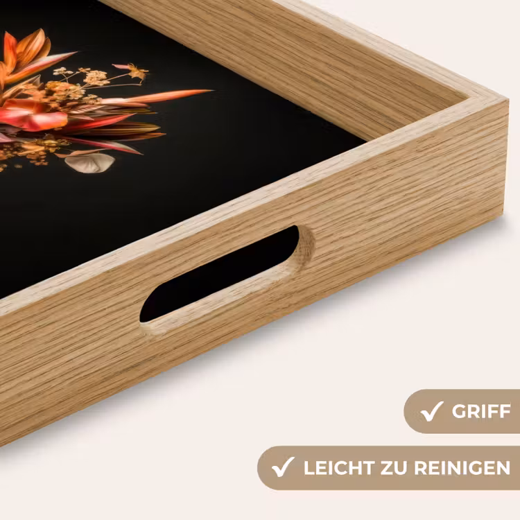 Exotisch - Boeket - Vaas - Goud Dienblad Rechthoek middel -USP_HandgreepDE