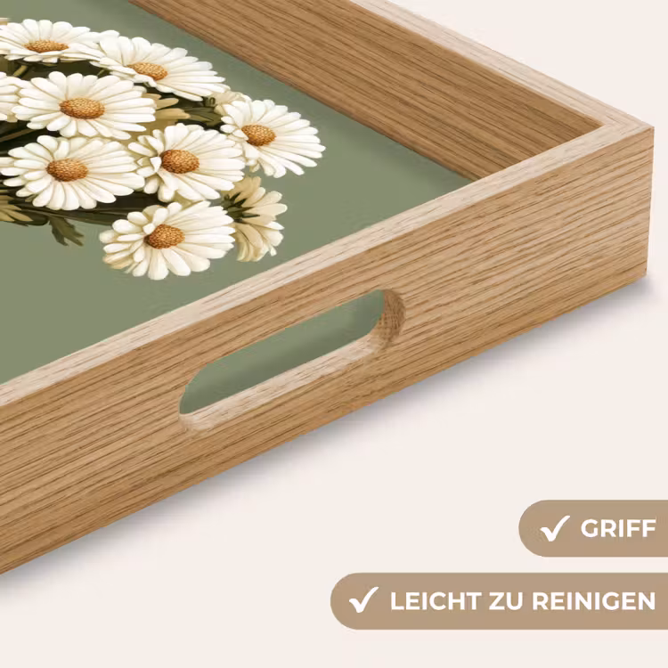 Lint - Boeket - Groen - Quote Dienblad Rechthoek middel -USP_HandgreepDE