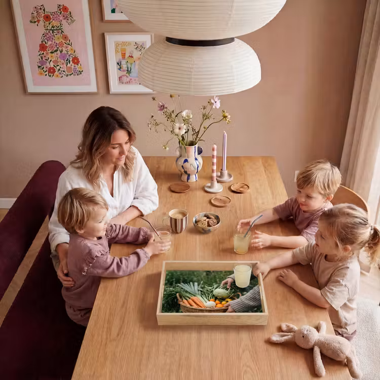 Veld - Groenten - Biologisch - Oogst Dienblad Rechthoek middel -sfeer4