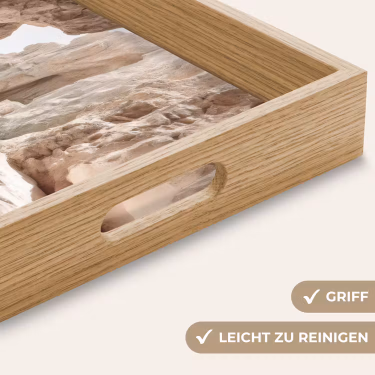 Rotsen - Zee - Zand - Kloof Dienblad Rechthoek middel -USP_HandgreepDE