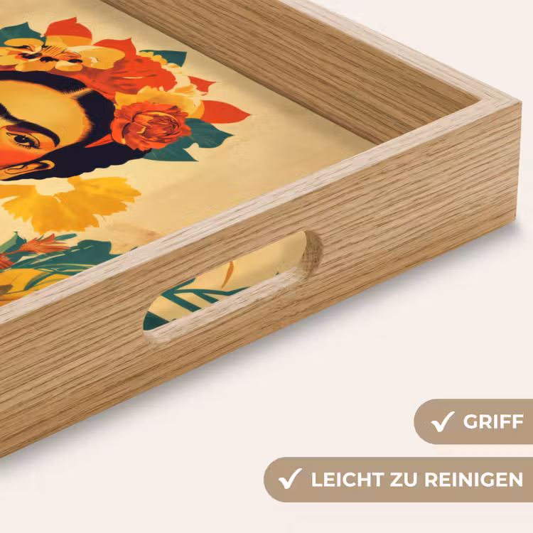Vrouwelijk - Bloemen - Sieraden Dienblad Rechthoek middel -USP_HandgreepDE