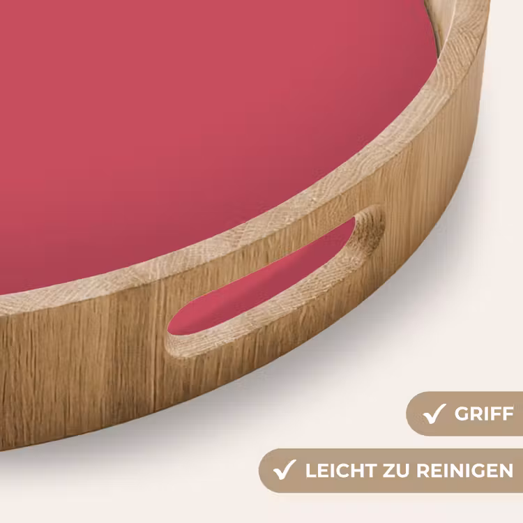 Bold - Berry - Rood Dienblad Rond middel 914 -USP_HandgreepDE
