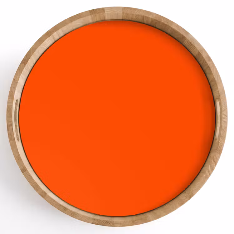 Fiery - Tangerine - Oranje Dienblad Rond middel 914 -z3d_shopping