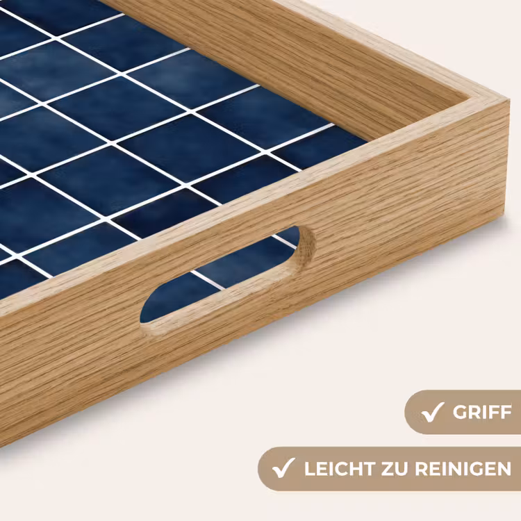 Tegel - Modern - Blauw Dienblad Rechthoek middel 911 -USP_HandgreepDE