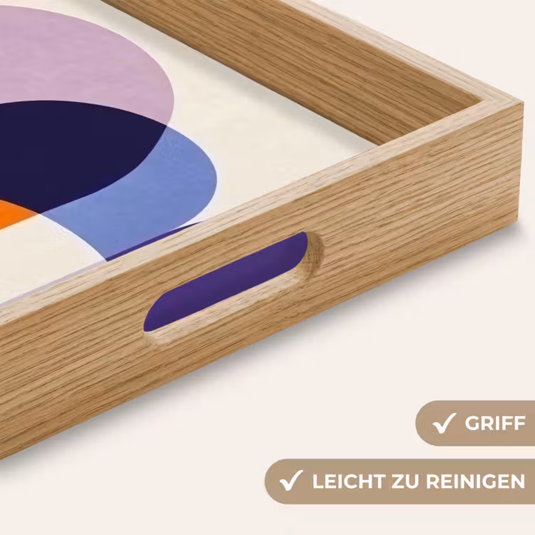 Vormen - Abstract - Grafisch - Oranje Dienblad Rechthoek middel -USP_HandgreepDE