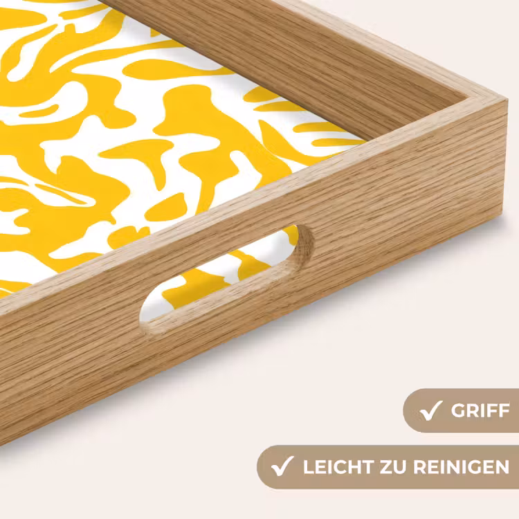 Vormen - Wit - Abstract Dienblad Rechthoek middel -USP_HandgreepDE