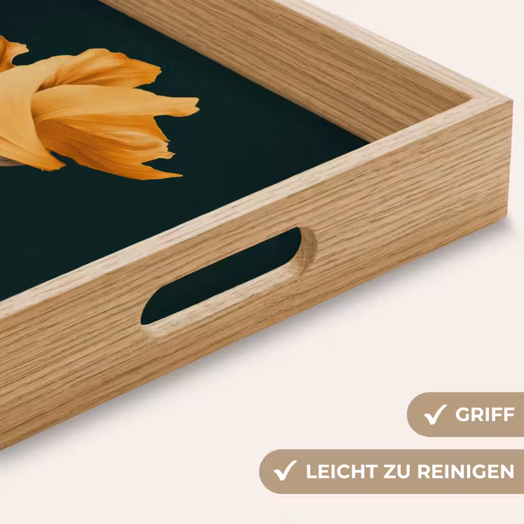 Vrouw - Hoed - Geel Dienblad Rechthoek middel -USP_HandgreepDE
