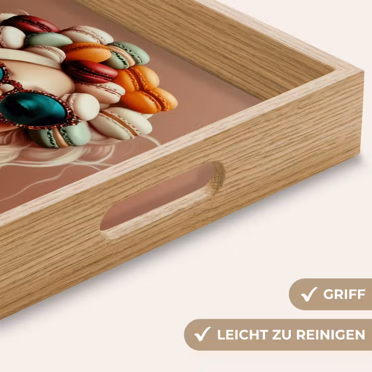 Vrouw - Macarons - Bril Dienblad Rechthoek middel -USP_HandgreepDE