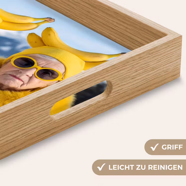 Vrouwen - Bananen - Geel Dienblad Rechthoek middel -USP_HandgreepDE