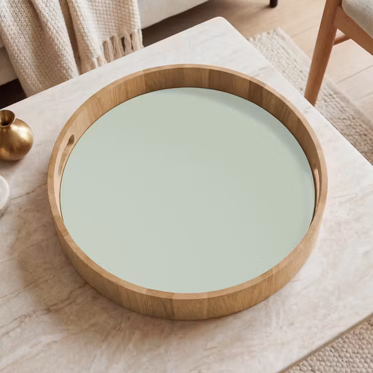 Frosted - Mint - Groen Dienblad Rond middel 914 -sfeer1
