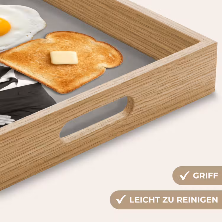 Ontbijt - Koppel - Ei - Brood Dienblad Rechthoek middel -USP_HandgreepDE