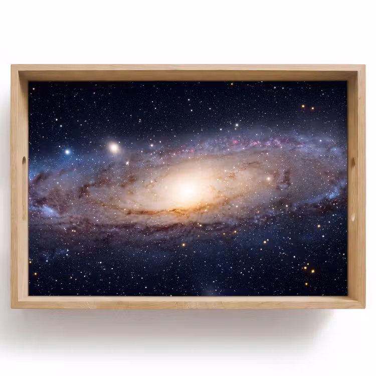 Tablett - Galaxie – Weltraum – Kosmos - Sterrenstelsel - Ruimte - Kosmos Dienblad Rechthoek middel