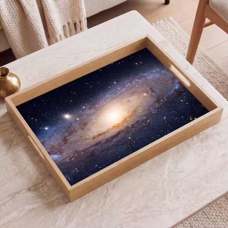 Tablett - Galaxie – Weltraum – Kosmos - Sterrenstelsel - Ruimte - Kosmos Dienblad Rechthoek middel