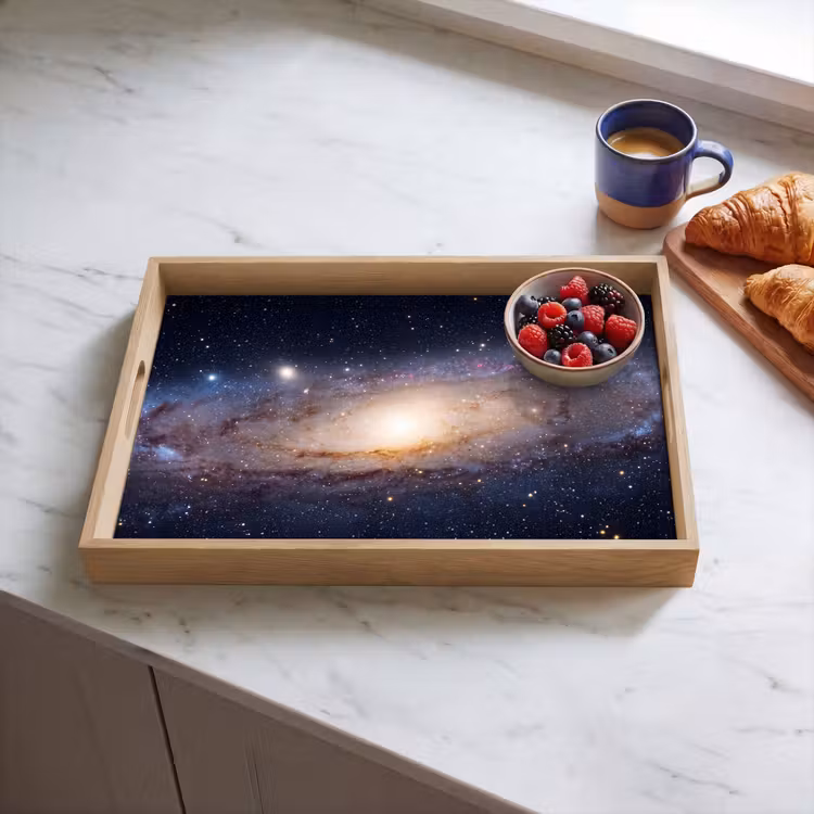 Tablett - Galaxie – Weltraum – Kosmos - Sterrenstelsel - Ruimte - Kosmos Dienblad Rechthoek middel