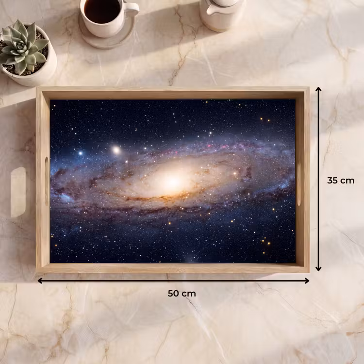 Tablett - Galaxie – Weltraum – Kosmos - Sterrenstelsel - Ruimte - Kosmos Dienblad Rechthoek middel