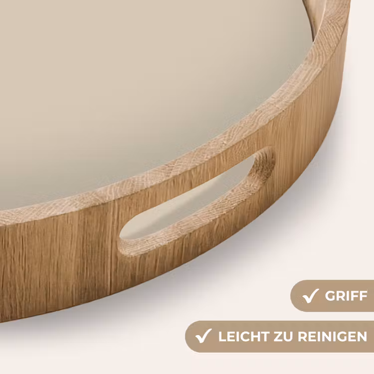 Baked - Biscuit - Nude Dienblad Rond middel 914 -USP_HandgreepDE