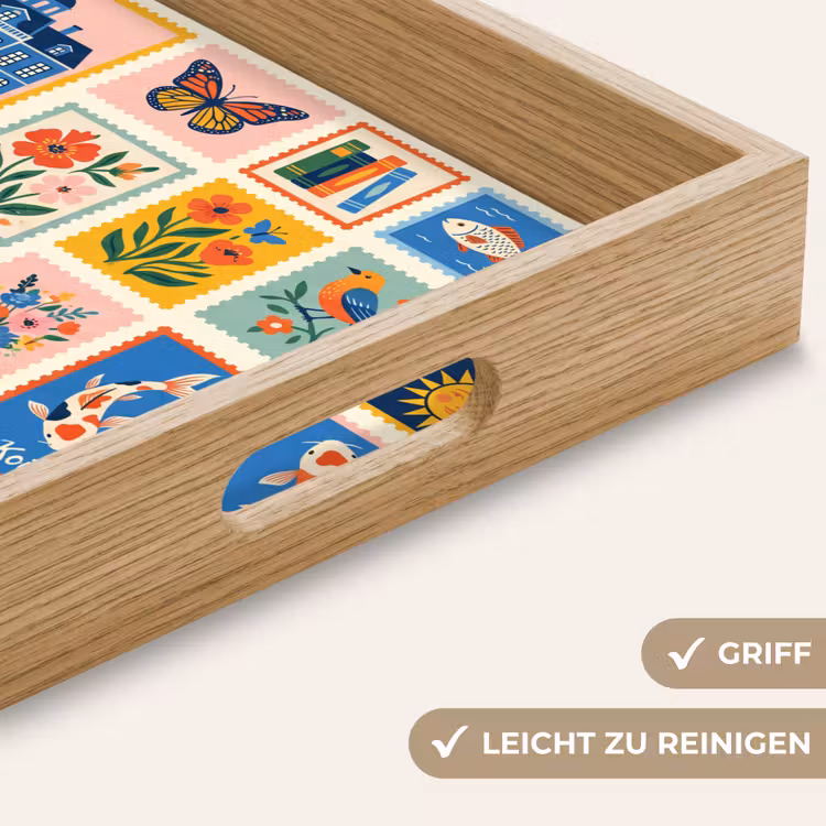 Gebouw - Koepel - Architectuur - Klassiek - Grijs Dienblad Rechthoek middel -USP_HandgreepDE