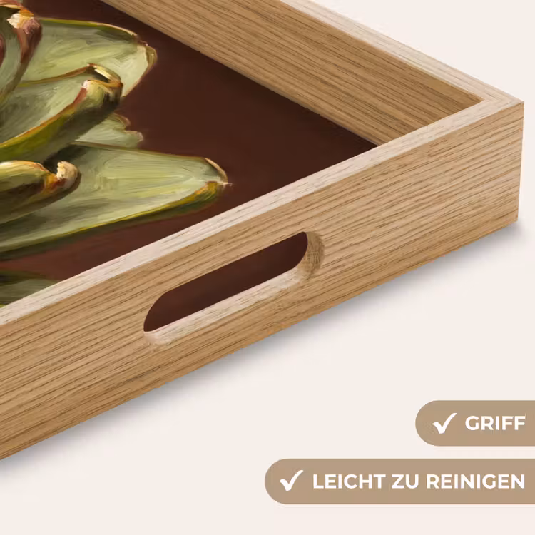 Tablett - Gemüse – Artischocke – Grün - Groente - Artisjok - Groen Dienblad Rechthoek middel