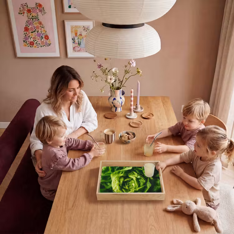Groente - Sla - Groen Dienblad Rechthoek middel -sfeer4