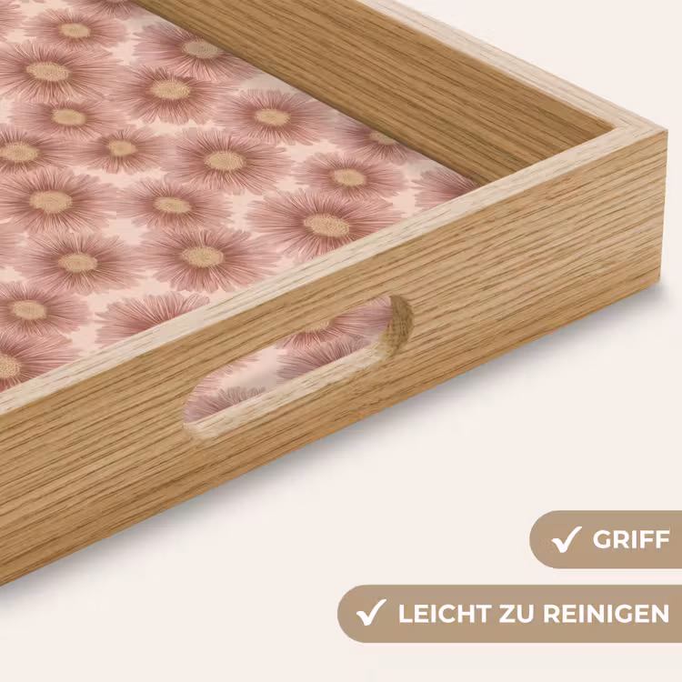 Gerbera - Bloemen - Roze Dienblad Rechthoek middel 911 -USP_HandgreepDE