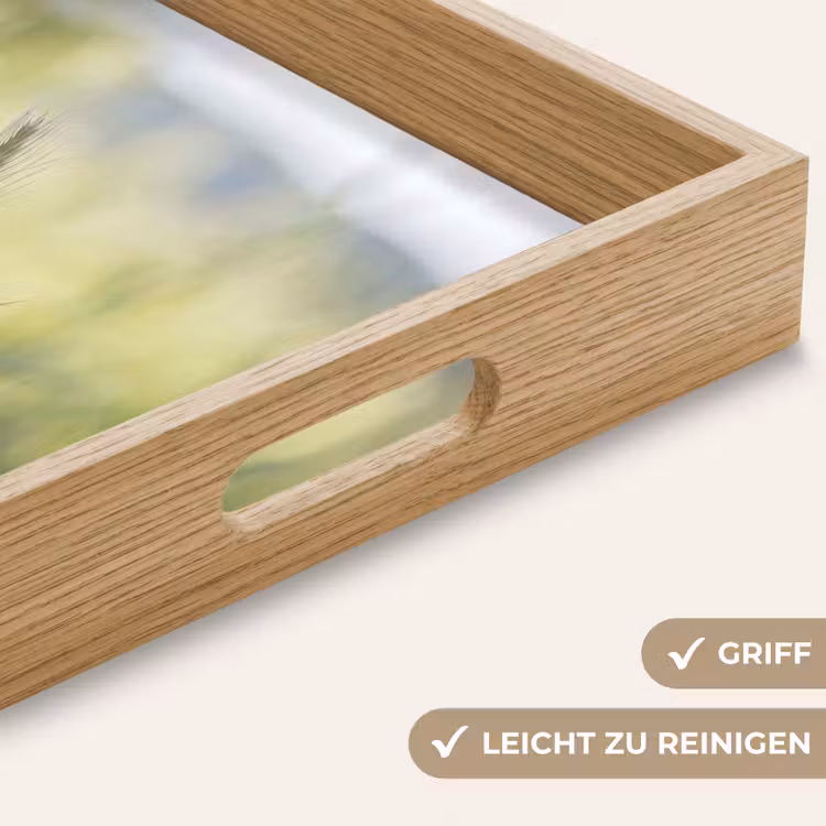 Graan - Aar - Natuur - Groen - Detail Dienblad Rechthoek middel -USP_HandgreepDE