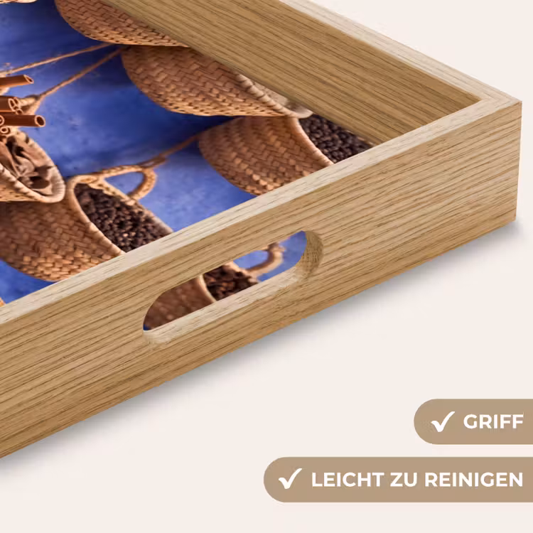 Tablett - Gewürze – Körbe – Markt - Kruiden - Manden - Markt Dienblad Rechthoek middel