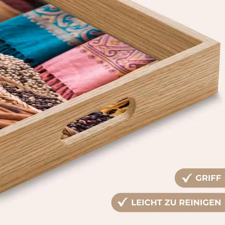 Tablett - Gewürze – Körbe – Orientalisch - Kruiden - Manden - Oosters Dienblad Rechthoek middel