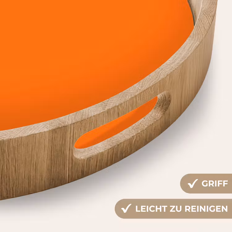 Spiced - Pumpkin - Oranje Dienblad Rond middel 914 -USP_HandgreepDE