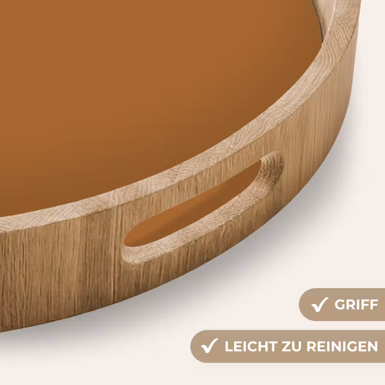 Spiced - Cinnamon - Bruin Dienblad Rond middel 914 -USP_HandgreepDE