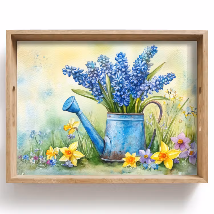 Gieter - Lavendel - Bloesems Dienblad Rechthoek middel -z3d_shopping